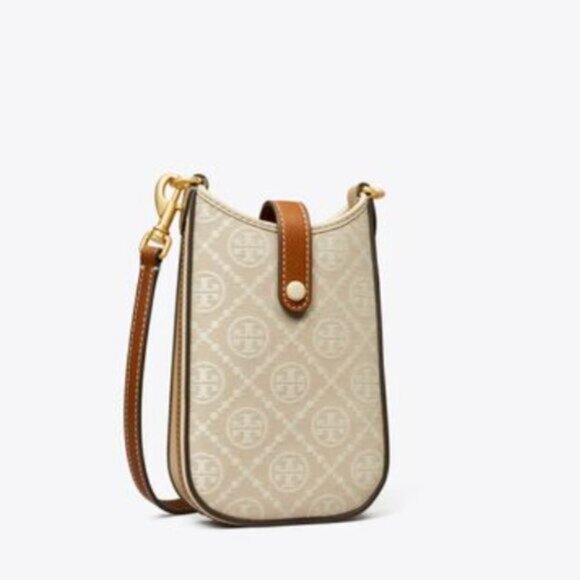 Tory Burch | Monogram Phone Casual Style Leather Crossbody Shoulder Phon… - Picture 3 of 9